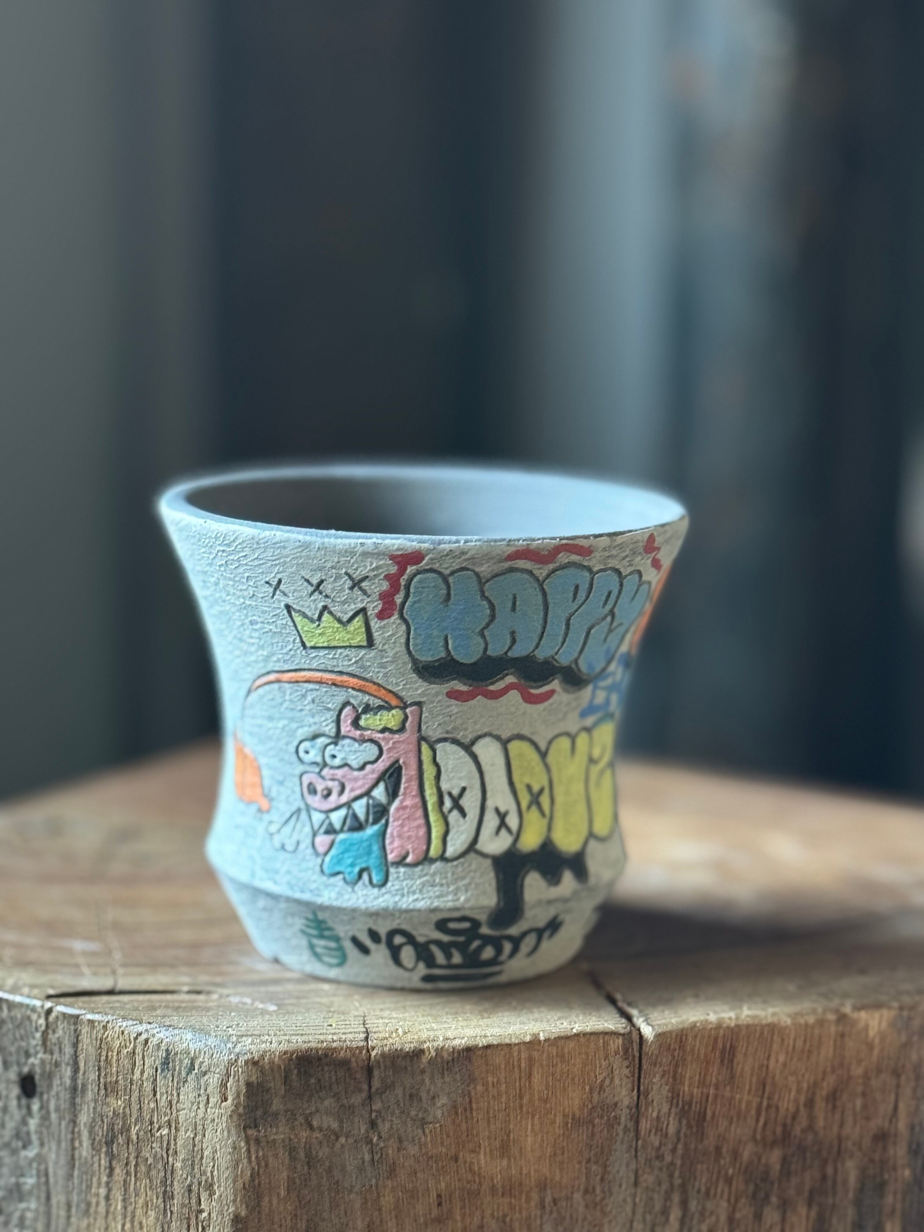 【新着】阿萬 × aobouzu グラフィティ鉢 1【干支鉢 午年2026ver】