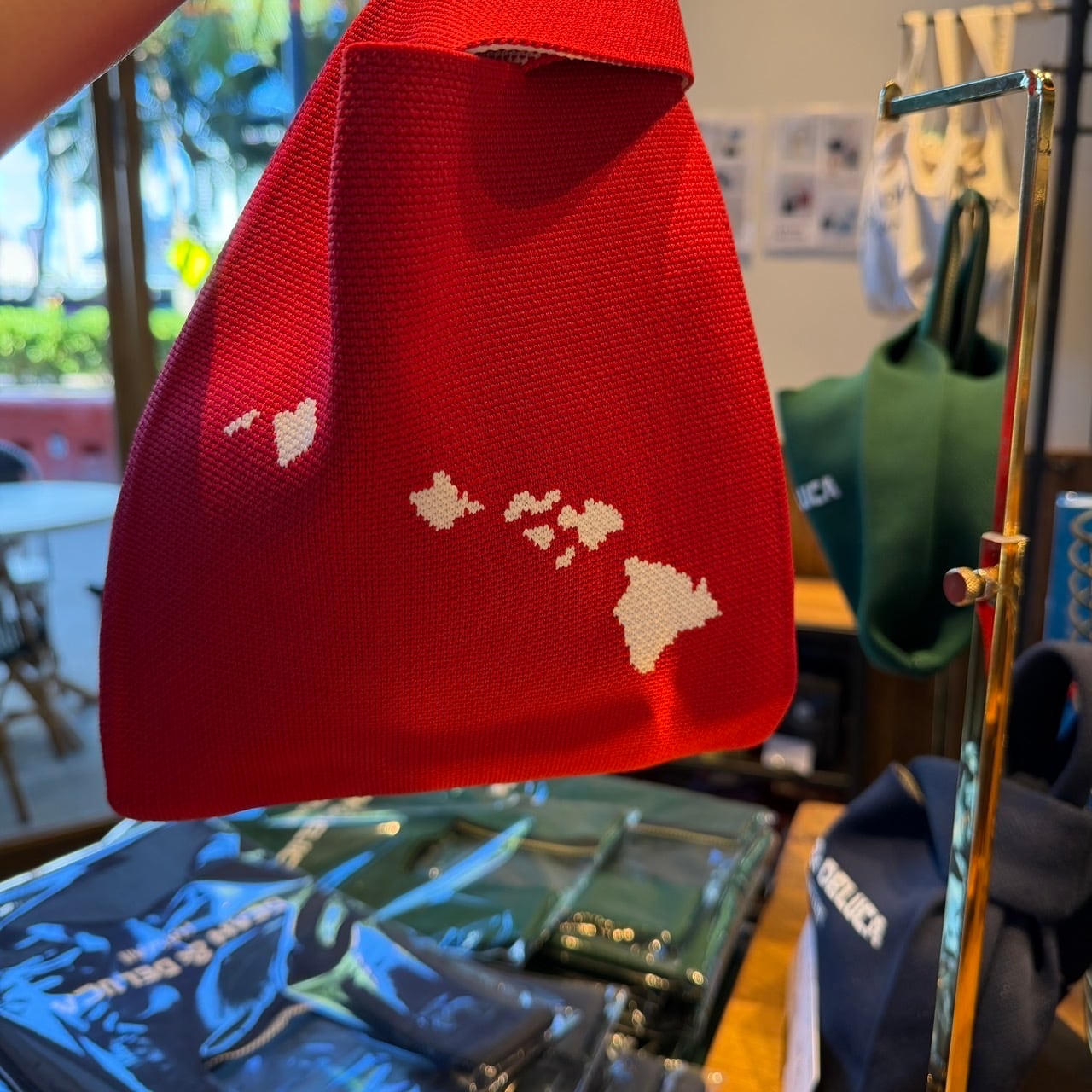 HAWAII限定》DEAN＆DELUCA ニットバッグ RED 送料無料 | Big mahalo