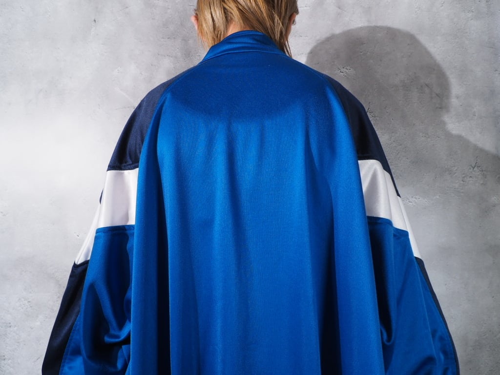1990s Multi color panel Switching vintage loose Track jacket