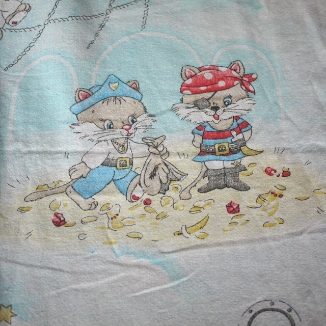 船乗りネコちゃんプリント カットクロス 55×98cm ドイツ