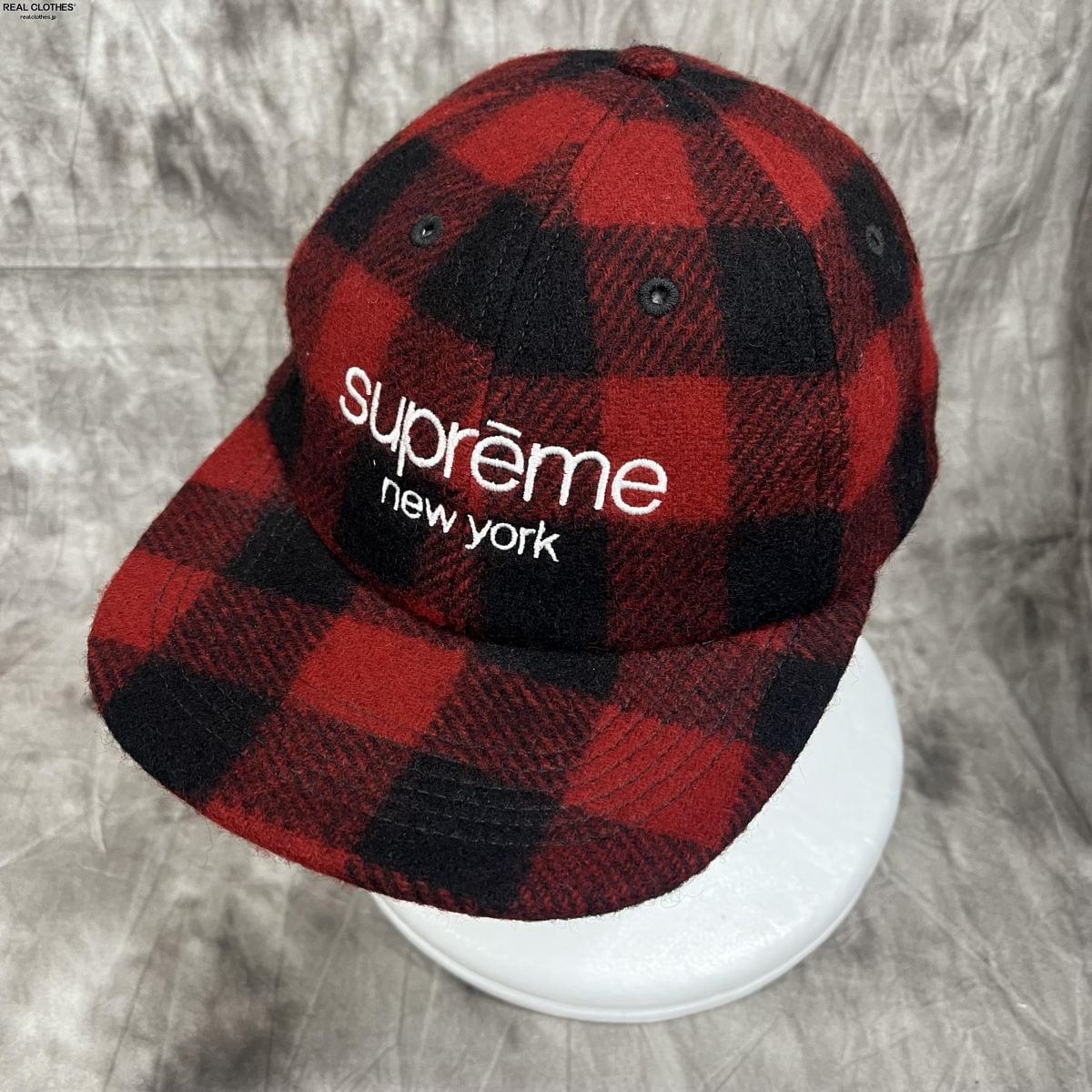 Supreme 17aw Classic Logo 6-Panel Cap 赤