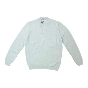 Settefili Cashmere(セッテフィーリカシミア) Cotton/Rayon Long Sleeves Crew neck Knit (RAEMPA2H.PE3)/SAX