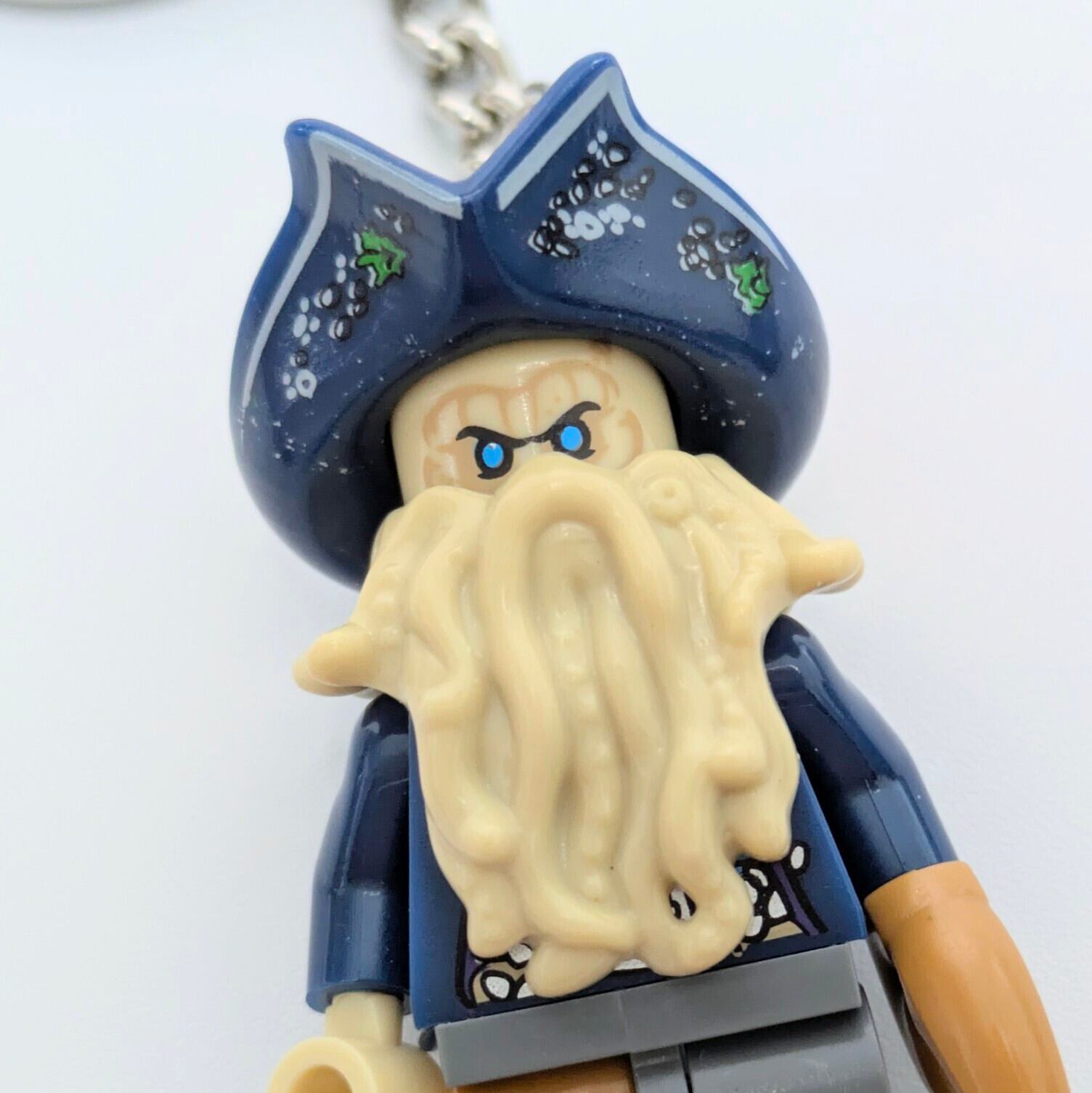 ♧★ブロックフィギュアキーホルダー★【 パイレーツ・オブ・カリビアン / 呪われた海賊たち 】デイヴィ・ジョーンズ / 深海の閻魔 / ジャック・スパロウ 〚アメリカン雑貨 アメトイ〛