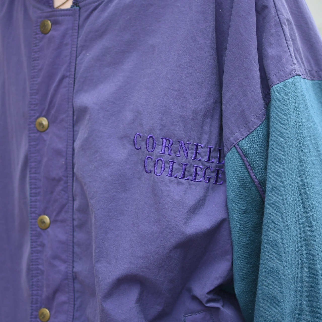 Champion switching sweat nylon blouson