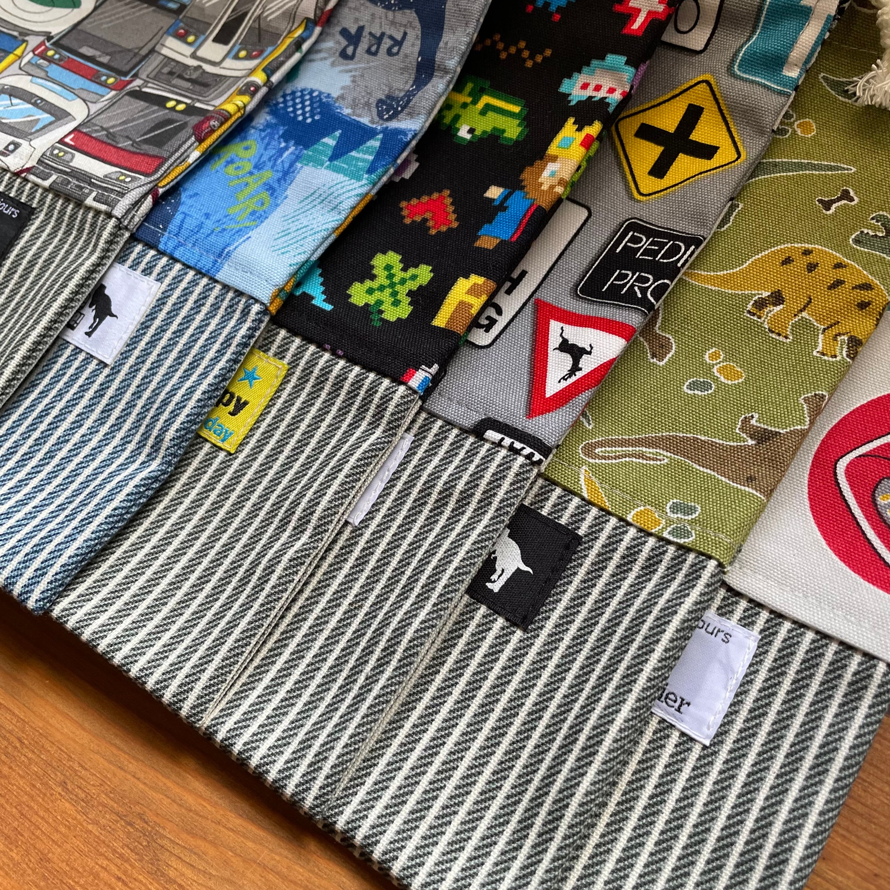 持ち手付きんちゃく＊縦24.5×横20＊学校＊幼稚園＊お道具袋＊男の子