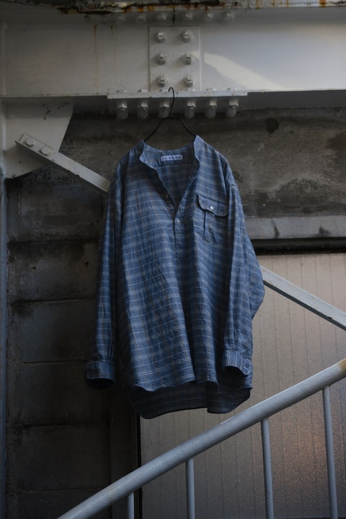 INDIVIDUALIZED SHIRTS / Ex Cotton Cashmere pullover shirt (Gray glenn check)