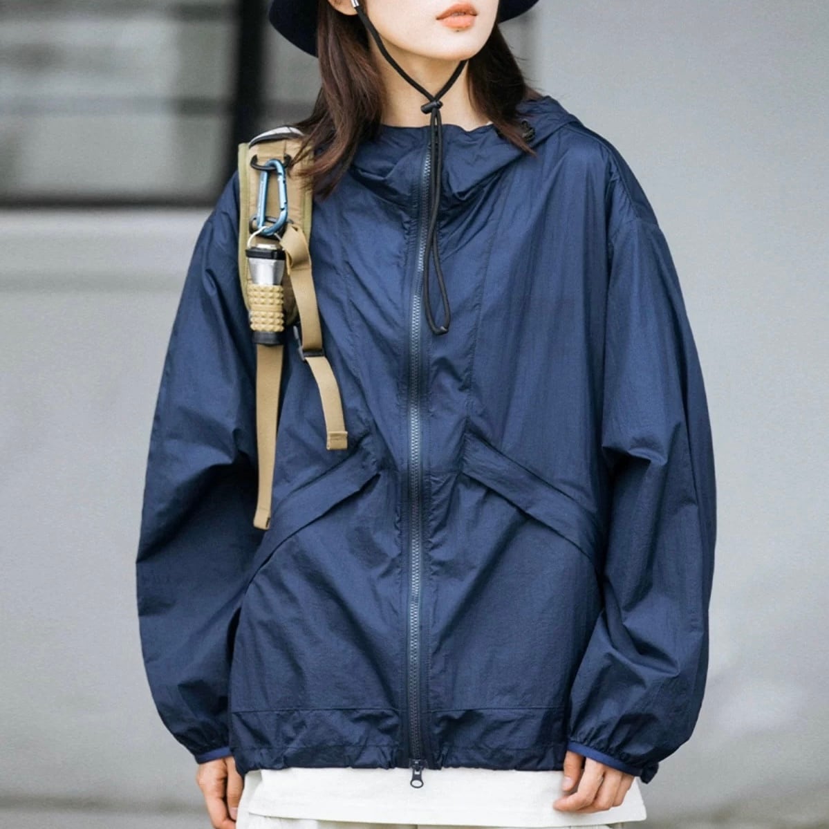 ハーフジップライトアウター J0362