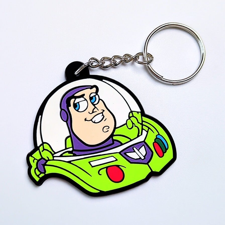 送料無料！ ★ラバーキーホルダー★ 【 バズライトイヤー  ( Buzz Lightyear )  トイストーリー / TOY STORY 】 〚アメリカン雑貨 アメトイ〛