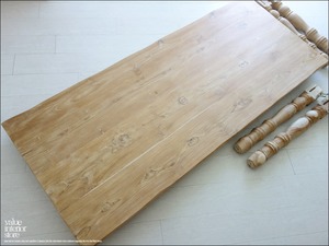 「　モトムネ様　サイズオーダーテーブル　」チーク総無垢材 ダイニングテーブルNWW 食卓テーブル 机 ナチュラルホワイト 手づくり 銘木 シンプル 新品 幅180cm×奥75cm 『送料無料』