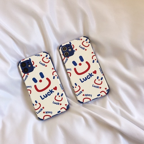 Luck iPhone 12Pro/11Pro/XS/XR/SE2/8ケース 笑顔 可愛い 新作♪