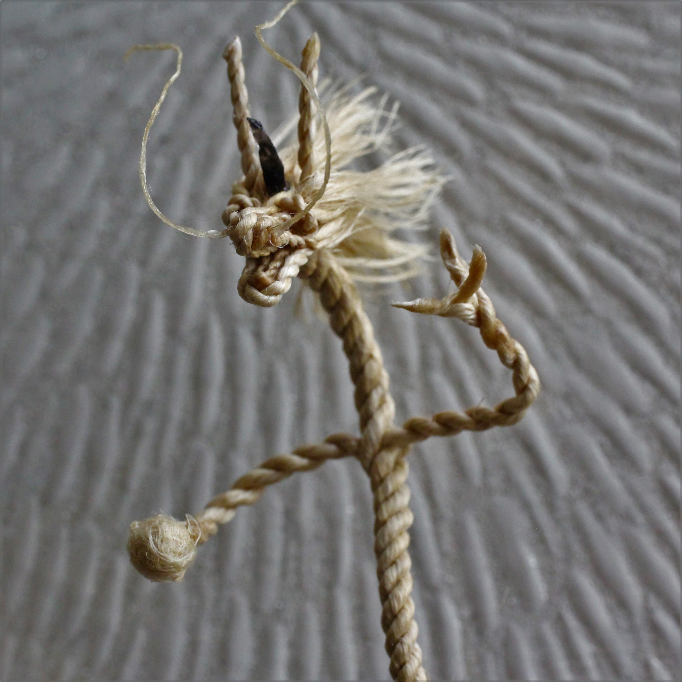 mini縄文龍【精麻・オブシディアン】右に珠 | earth venus