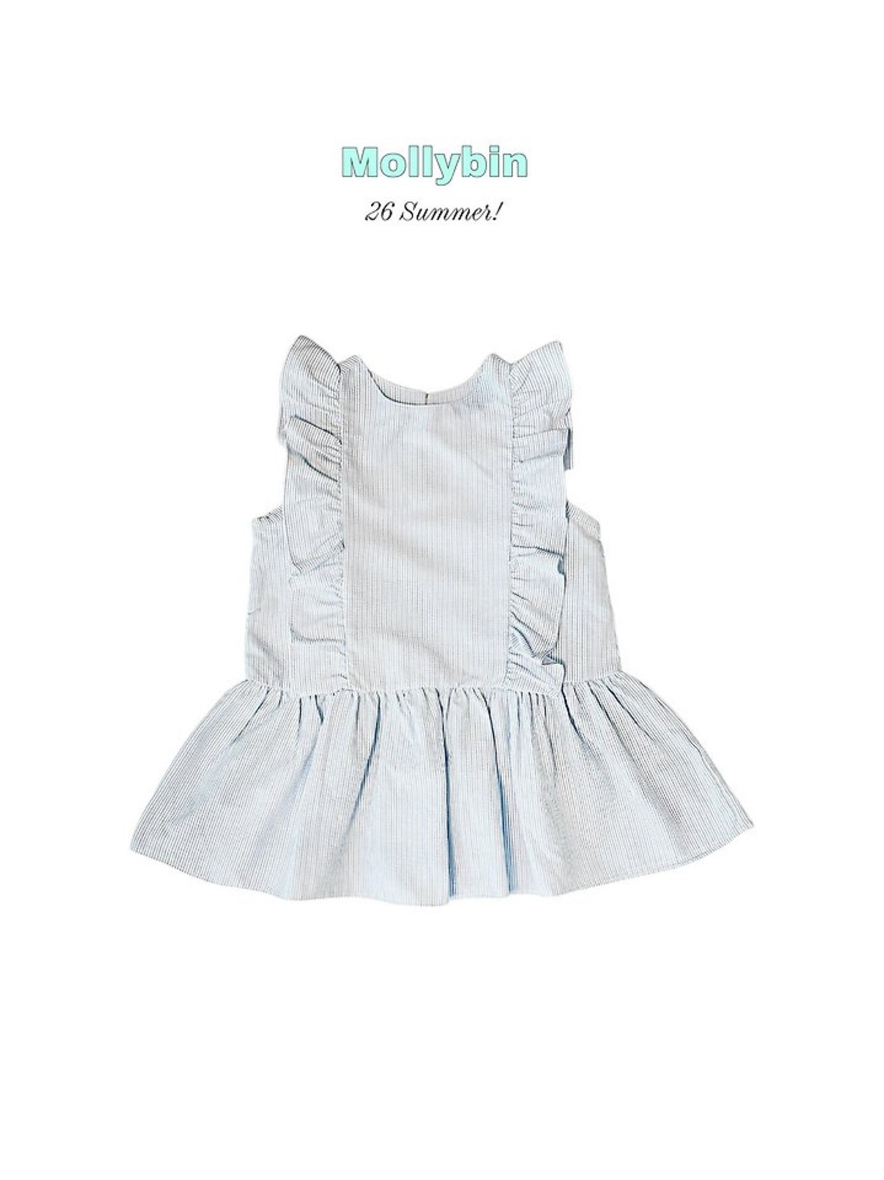 [Mollybin] Bubble Frill Dress (JS) / [몰리빈] 버블프릴원피스 (JS)