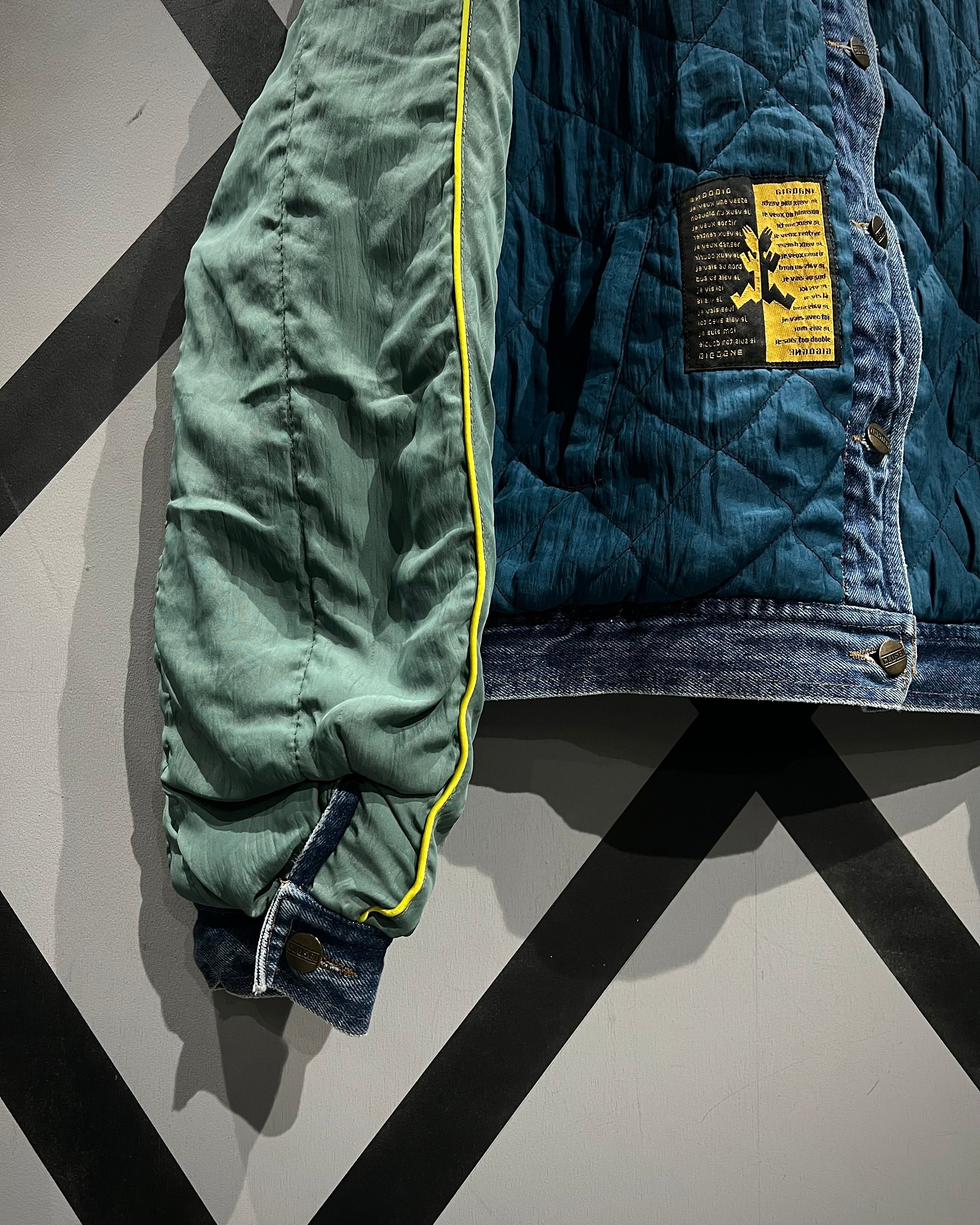 GIRBAUD CLOSED 80's リバーシブル　短丈　ボンバー　ジャケット X VINTAGE】80's “CLOSED”“MARITHE FRANCOIS GIRBAUD”Reversible