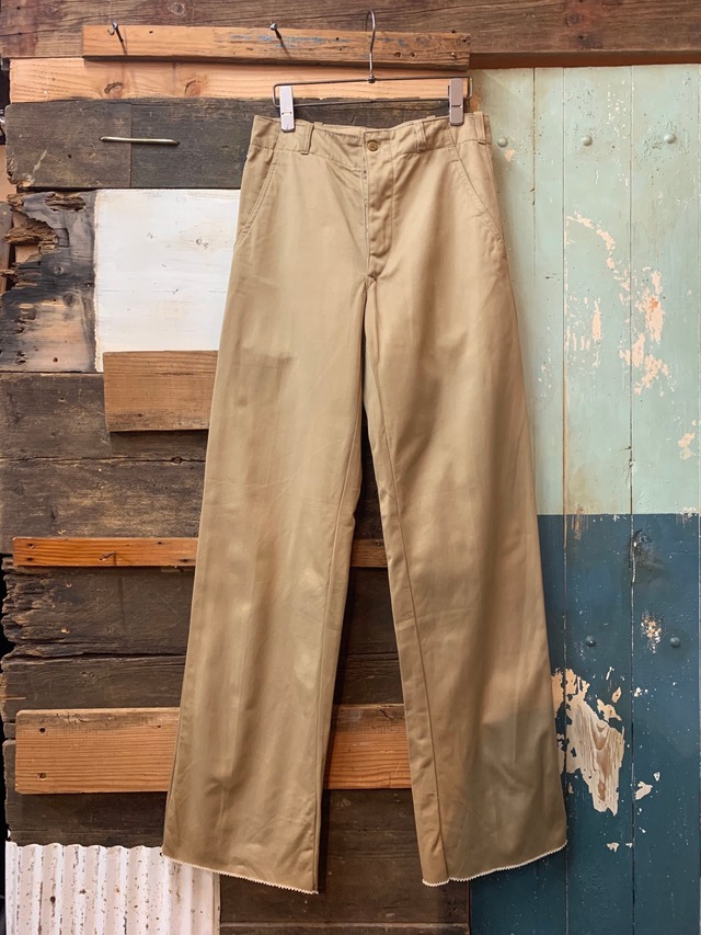 70's greek army chino trousers deadstock