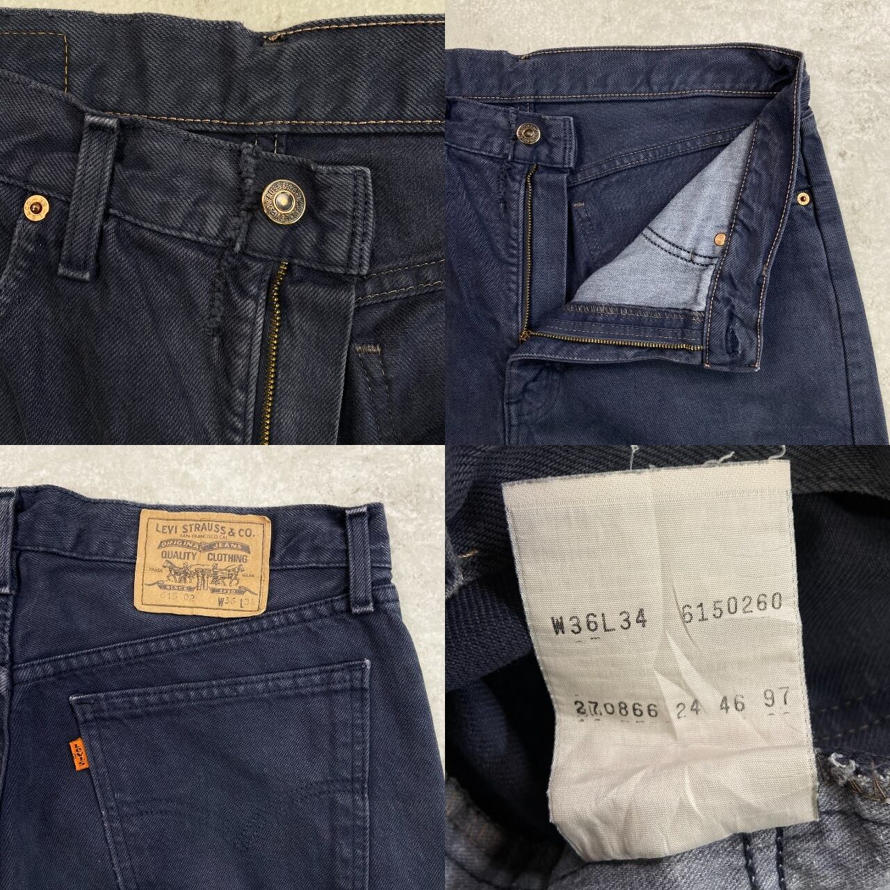 90年代 Levi's ユーロリーバイス 615 02 ワイドテーパードデニム