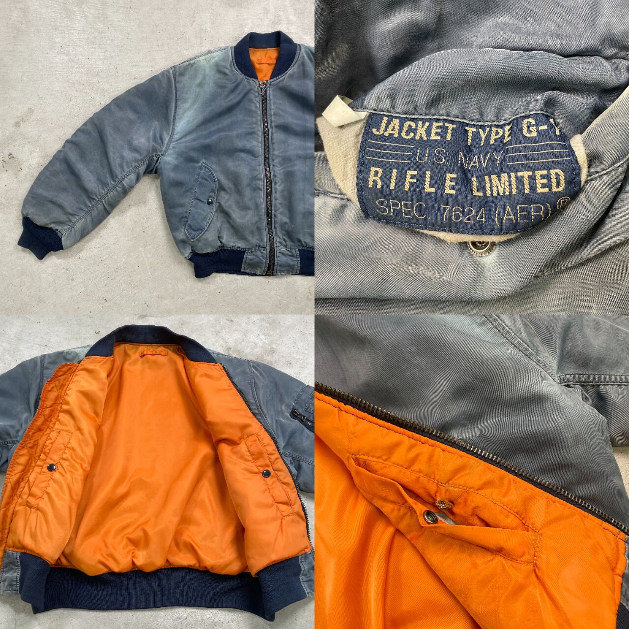 ヴィンテージ RIFLE LIMITED MA-1タイプ ミリタリー フライト 