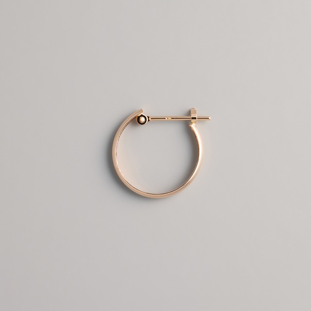 〈限定1ペア〉K18ピンクゴールド 直径15mmフープピアス 【MKM0139P1】