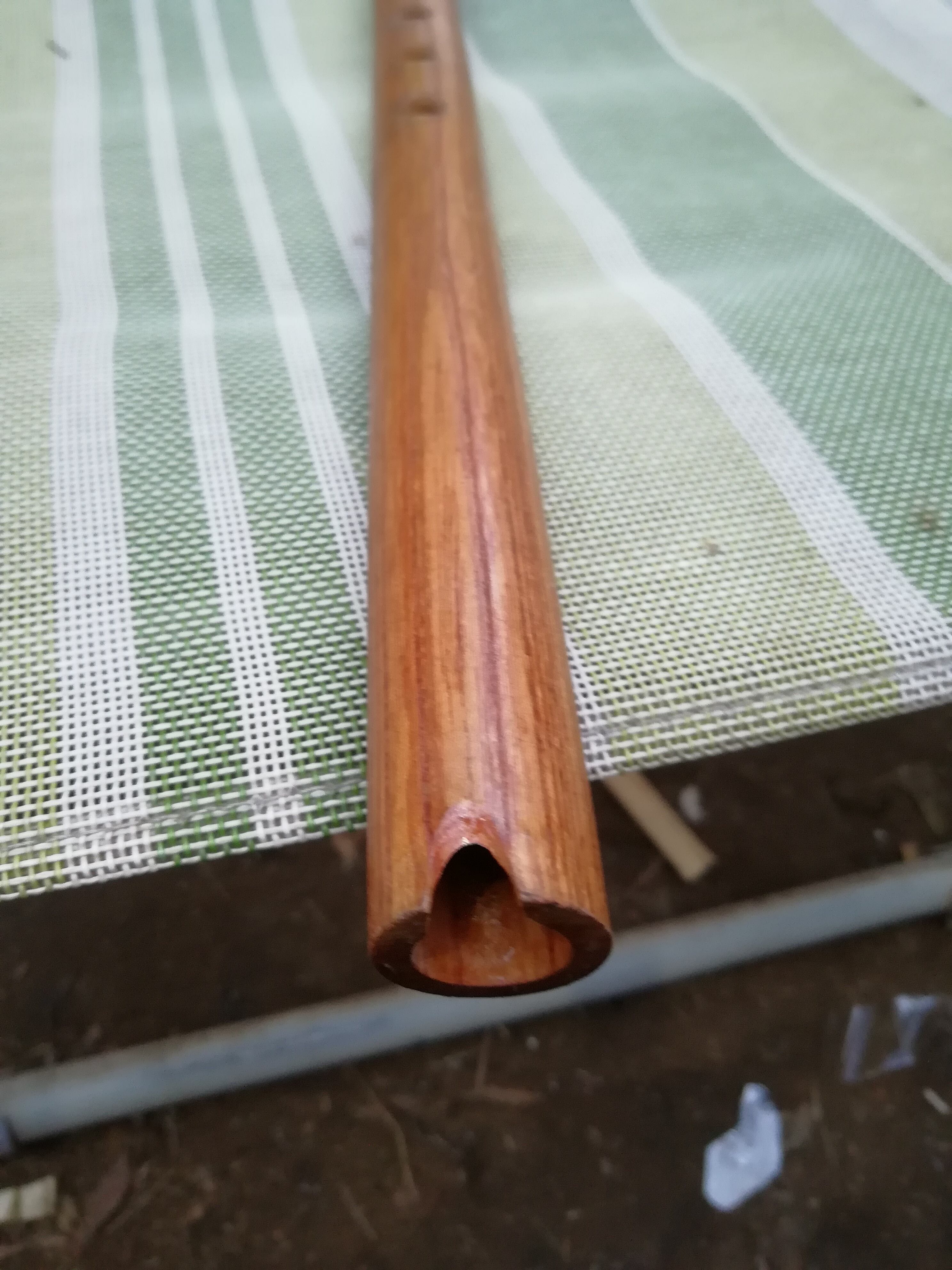 手作り木製ケーナG管