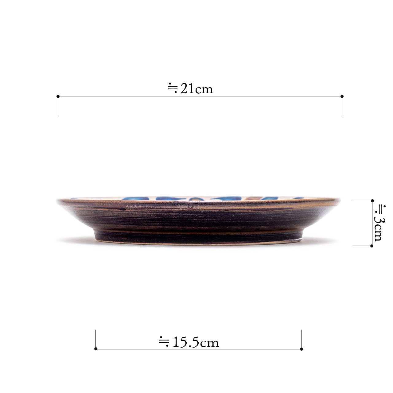 大嶺實清　7寸（21cm）リム皿　やちむん やちむん リム皿 大嶺實清 7寸 21cm リム皿 やちむん 大嶺工房 リム皿