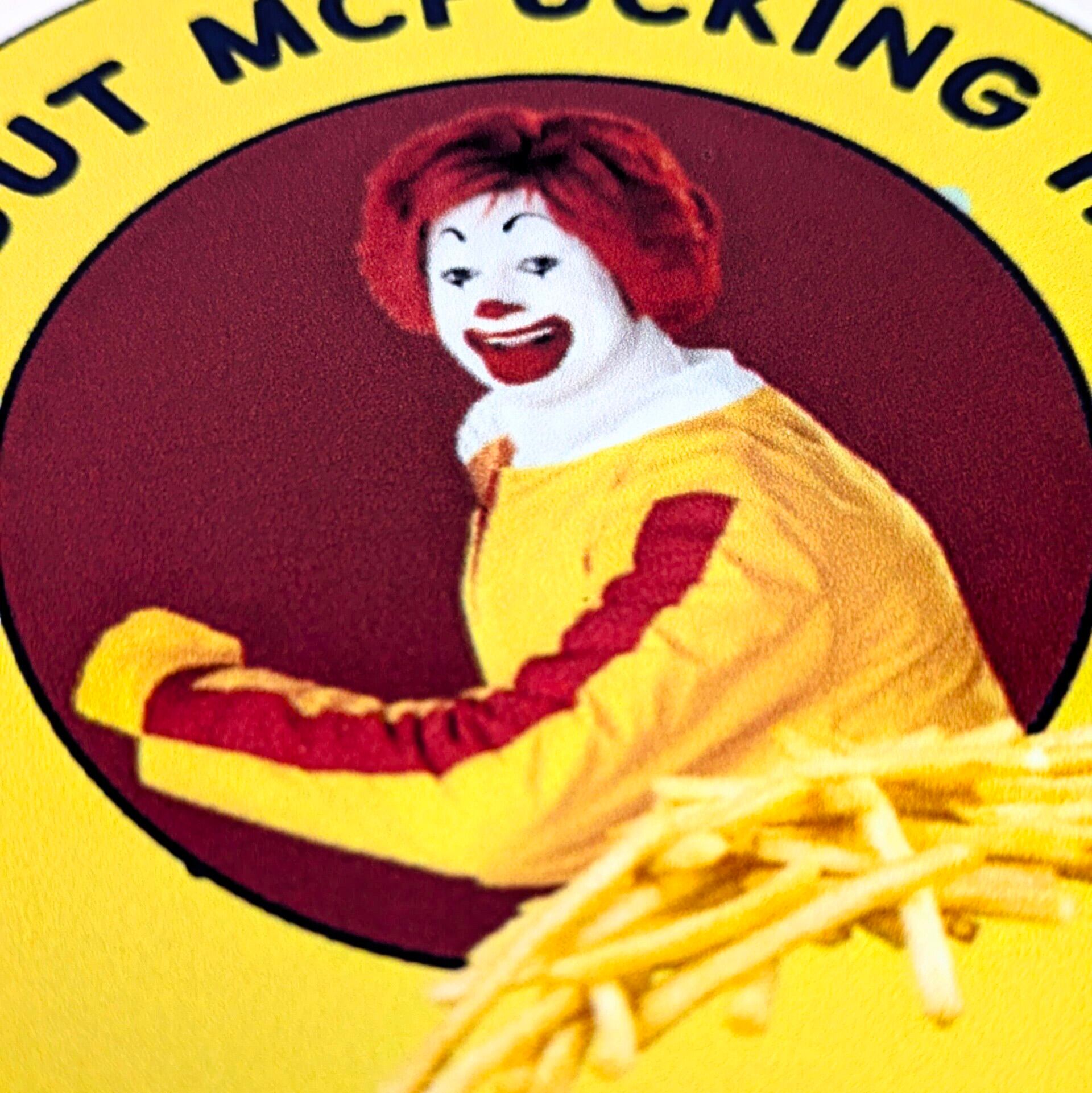送料無料!!【 DIE-CUT STICKER / ダイカットステッカー】『 McDonald's