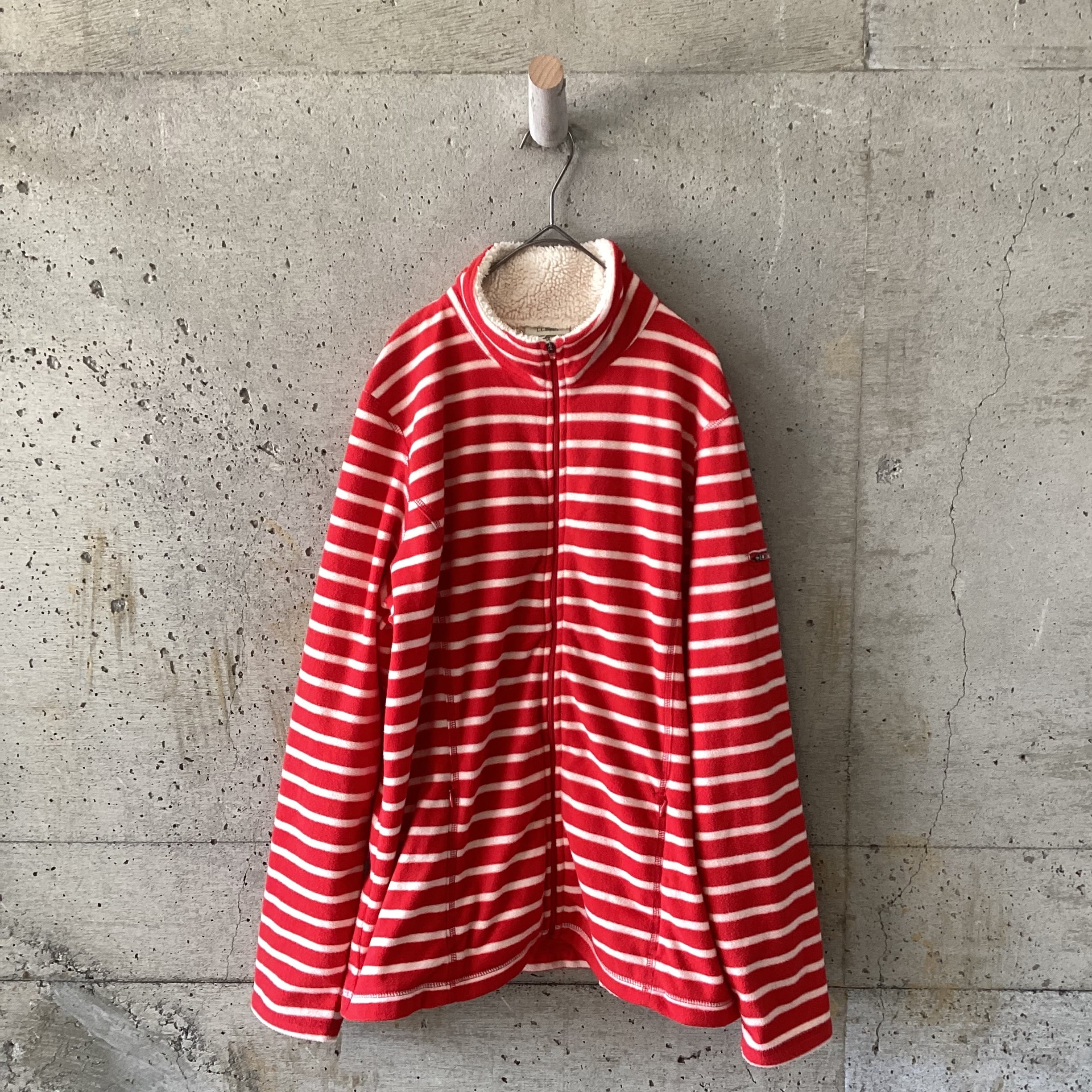 Striped fleece jacket