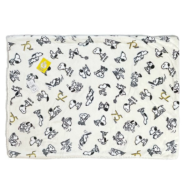 スヌーピー セブンティファイヴ ボア付ウォームクロス アイボリー