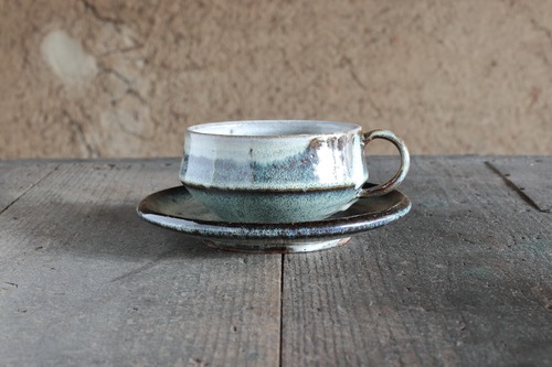 俊彦窯／スープカップ＆ソーサー