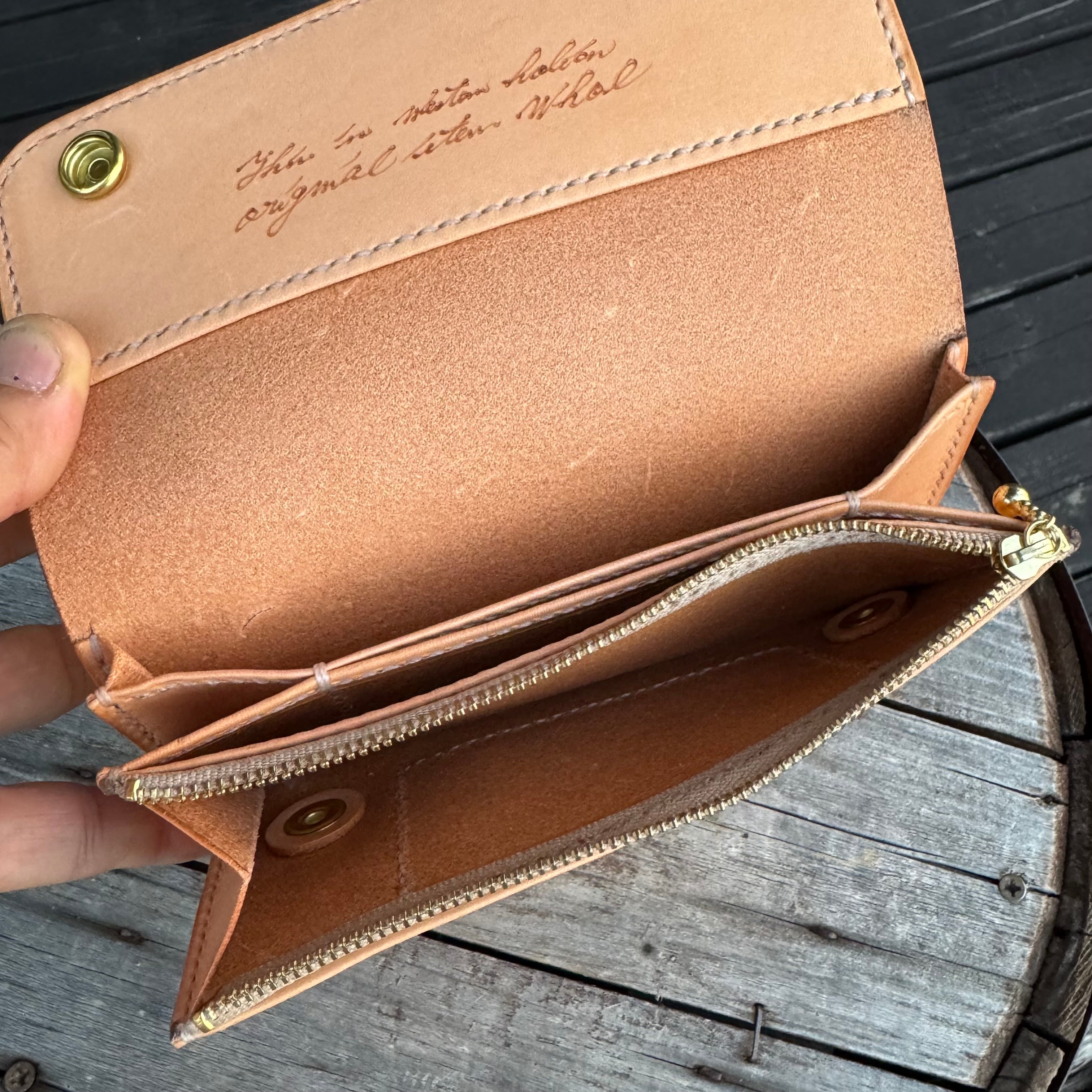 WHOLオリジナル トラッカーズウォレット ハンドメイド 財布 本革