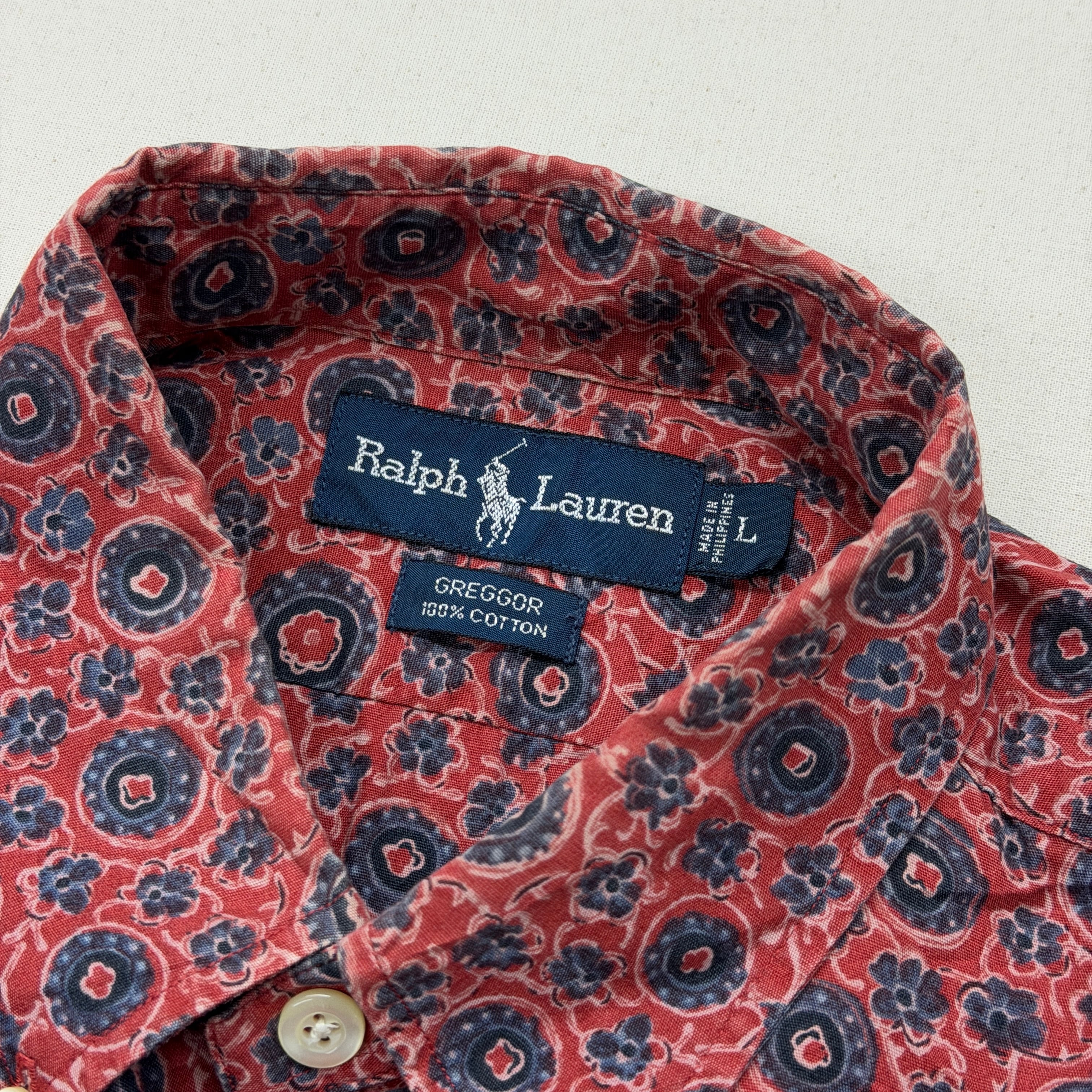 Ralph Lauren】 shirt 花柄 ラルフローレン シャツ 総柄 GREGGOR | no