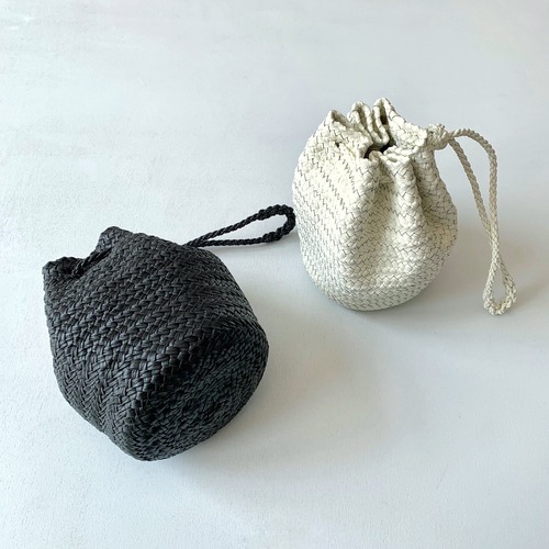 【Aeta】LEATHER BASKET /HAND POUCH / KG46