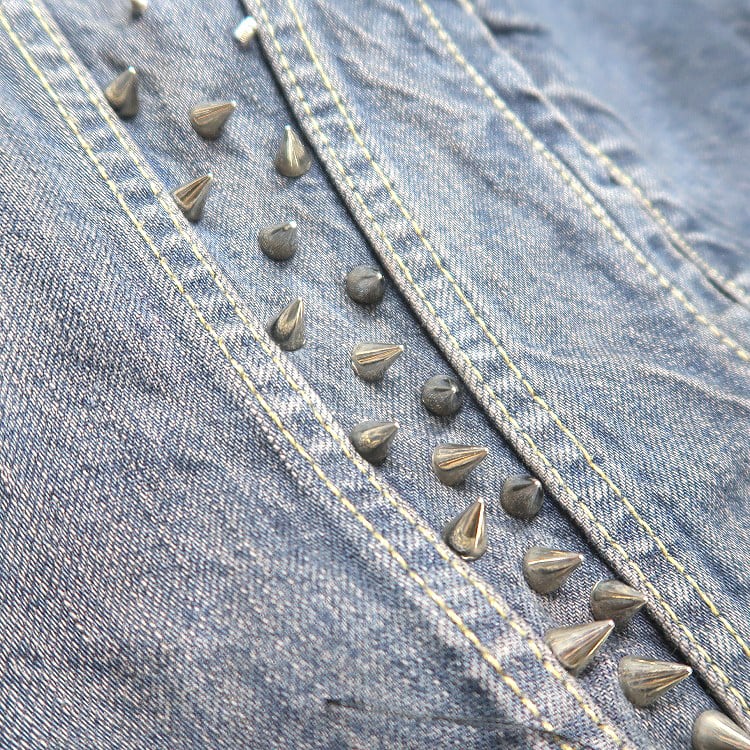 古着 リーバイス Levi's 鋲付き デニムベスト ジャケット 鋲ジャン