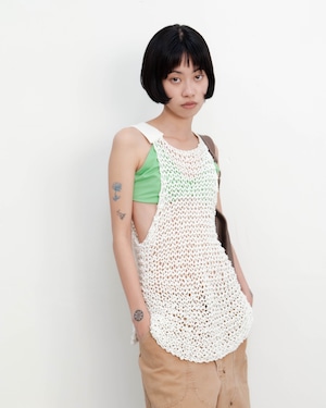 2000s mesh knit tank