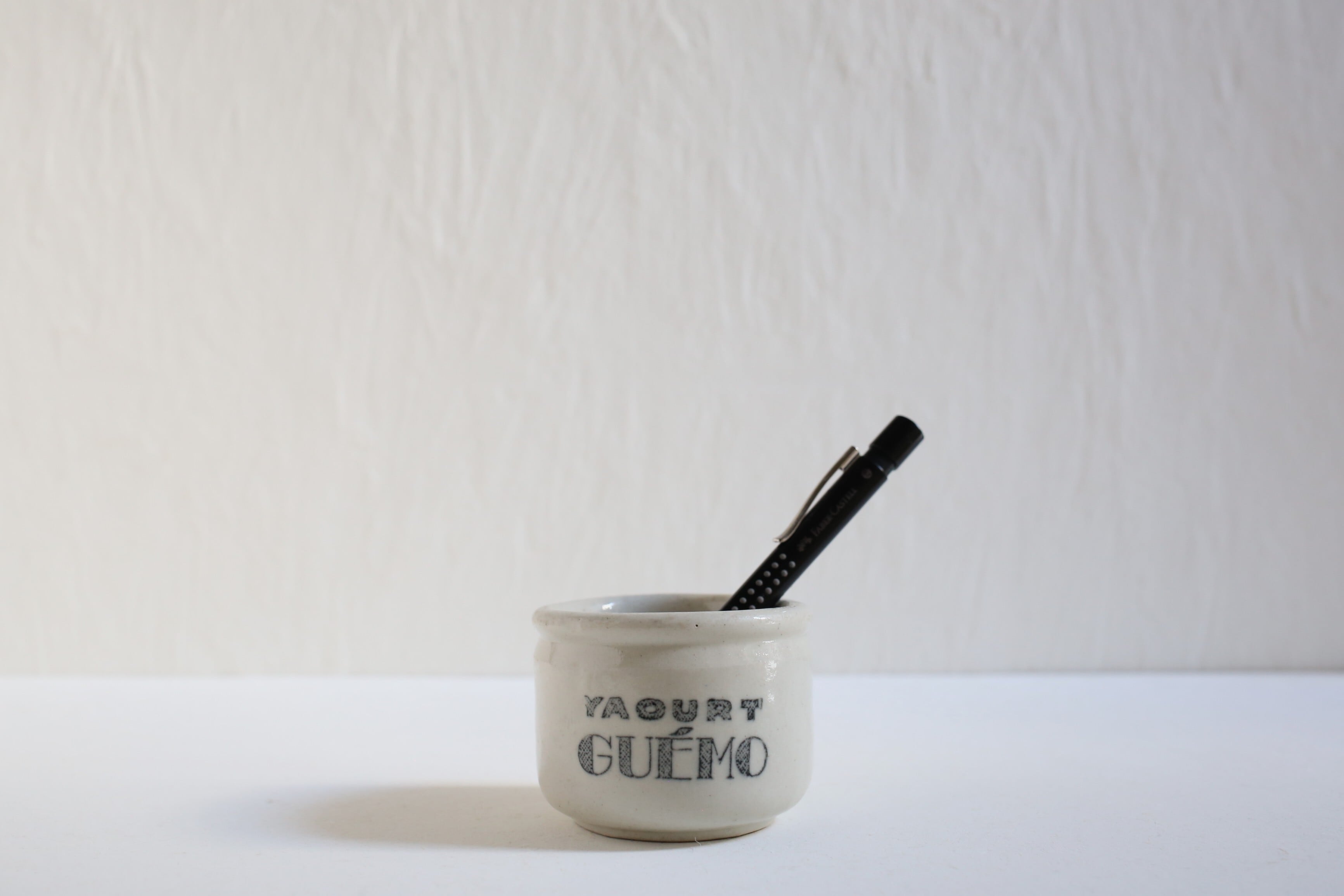 フランス アンティーク ヴィンテージ 陶器 ヨーグルトポット 『GUÉNO』 N-06658