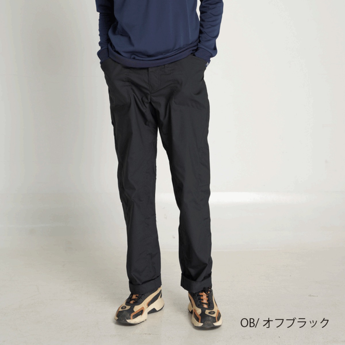 メンズストレッチロングパンツ（ブラック）P818PTM01 | Peaks Eight