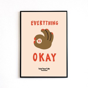 ♯021 OKAY HANDS SIGN POSTER