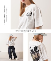 ◆ハートサガラ刺繍 スウェットTシャツ◆ng-46225