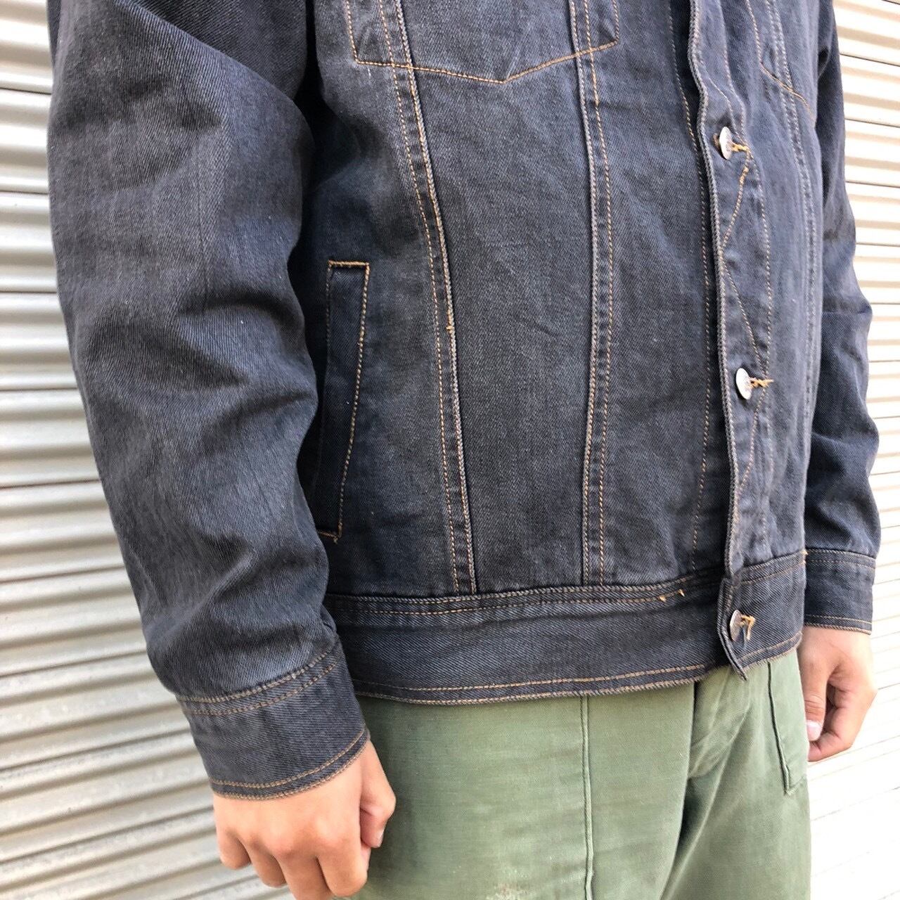 90s ヨーロッパ古着 WACKY トルコ製 ブラック デニム ジャケット 