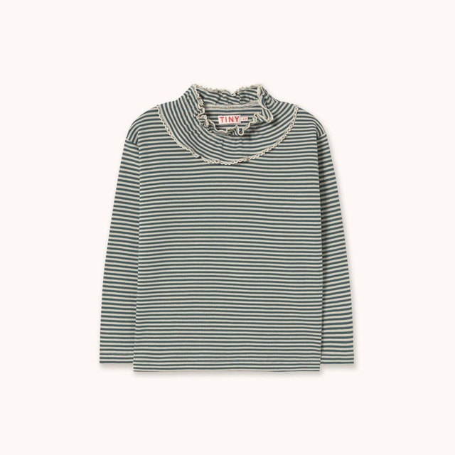【TINYCOTTONS】Stripes Rib Tee / stormy blue / AW26 drop1