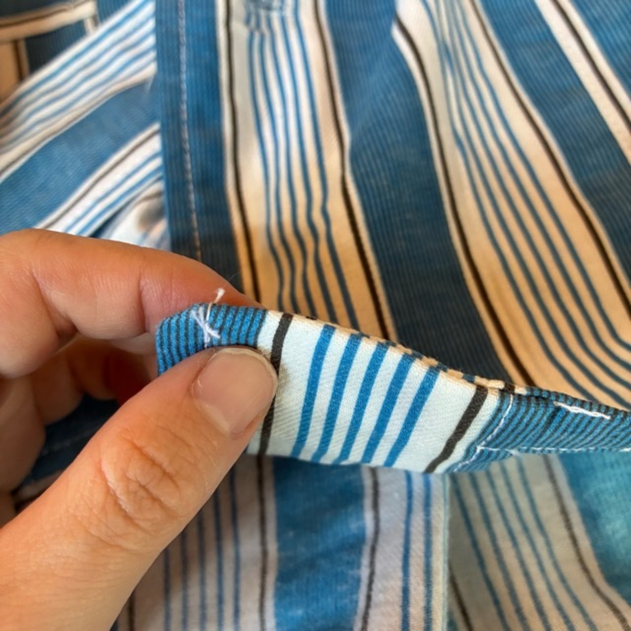 Poland Sleeping suit  Stripe L/S Blue　ポーランド　スリーピングスーツ　ブルー　ロングスリーブ　ブルー　60年代　70年代　デッドストック　ミリタリー　パジャマ　セットアップ　シャツ　パンツ