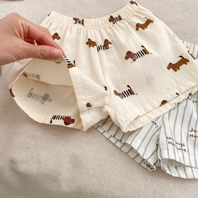 【セット】わんちゃんプリント半袖シャツショートパンツセットアップ - 14
