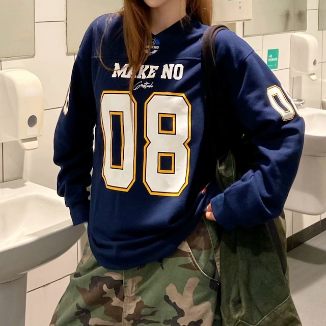 ナンバリングロゴロングスリーブTシャツ 3col R02551