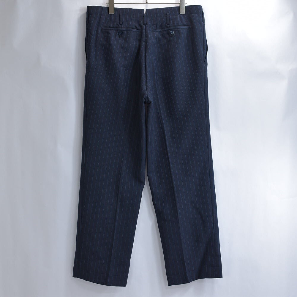 Vintage ストライプ ワイド タック スラックス パンツ ヴィンテージ
