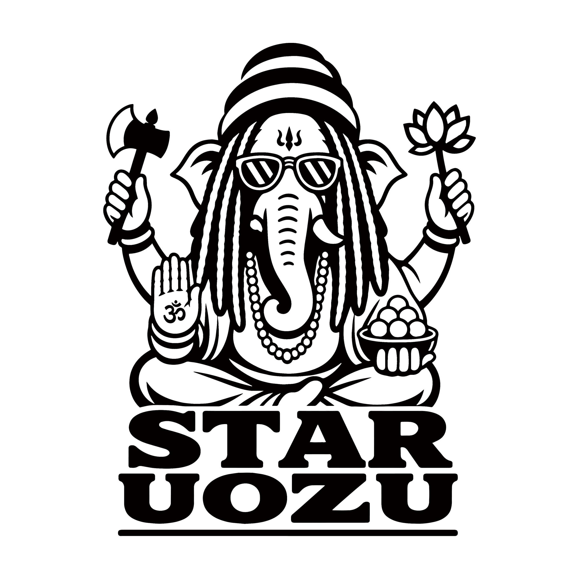 STAR UOZU "ラスタガネーシャ" タイダイTシャツ
