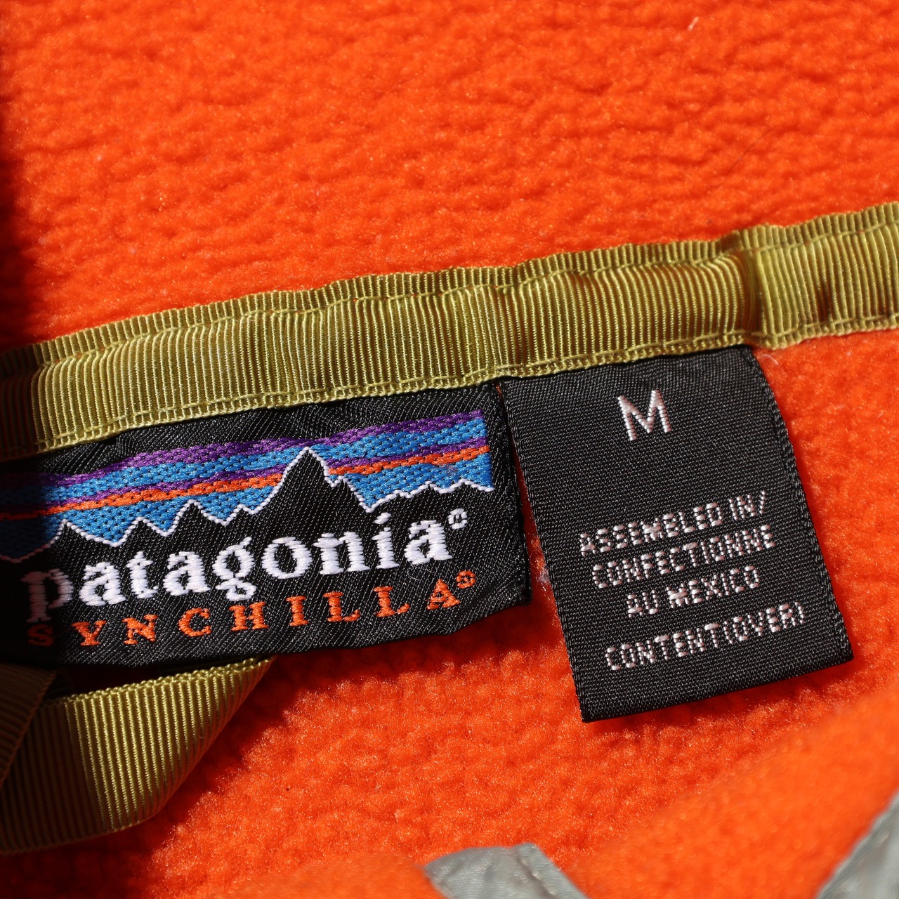 Mint M 98年 オレンジ Synchilla Snap-T Patagonia シンチラ スナップT パタゴニア