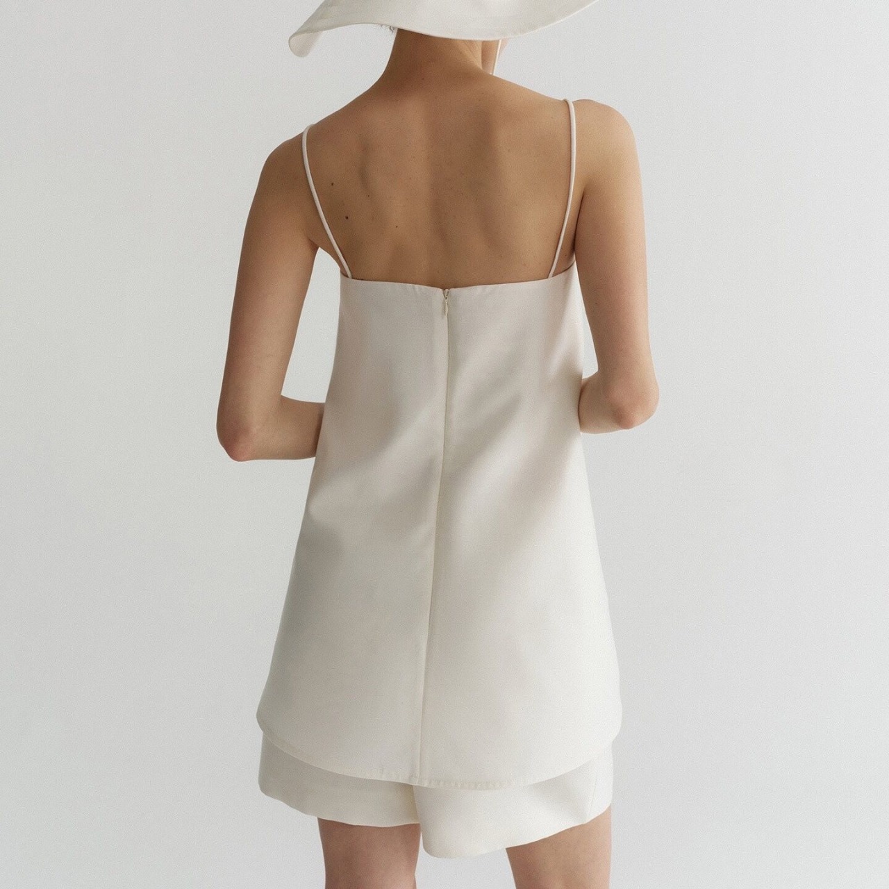 Square Neck Sleeveless A-Line Camisole  T4599