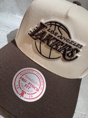 Mitchell＆Ness/ミッチェルアンドネス NBA ロサンゼルス・レイカーズ キャップ クリーム