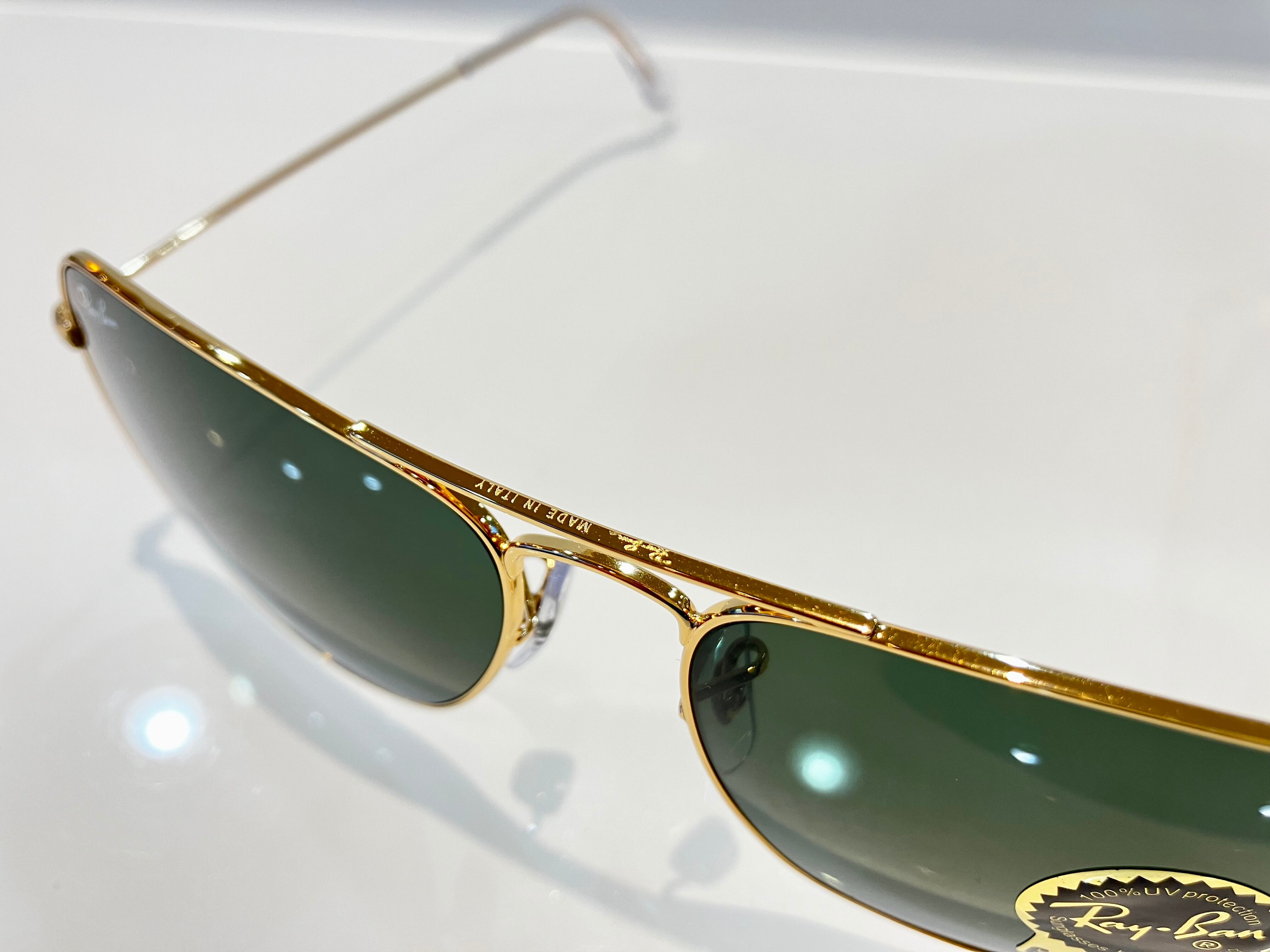 Ray-Ban ORB3136 Caravan ゴールド グリーン | めがね工房中代