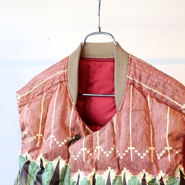 ラスト1点】norbit ダウンベスト Print Middle Layer Down Vest （Red