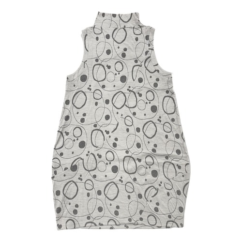 水玉接結ジャガードチュニックベスト【260-7203】Polka Dot Jacquard Tunic Vest