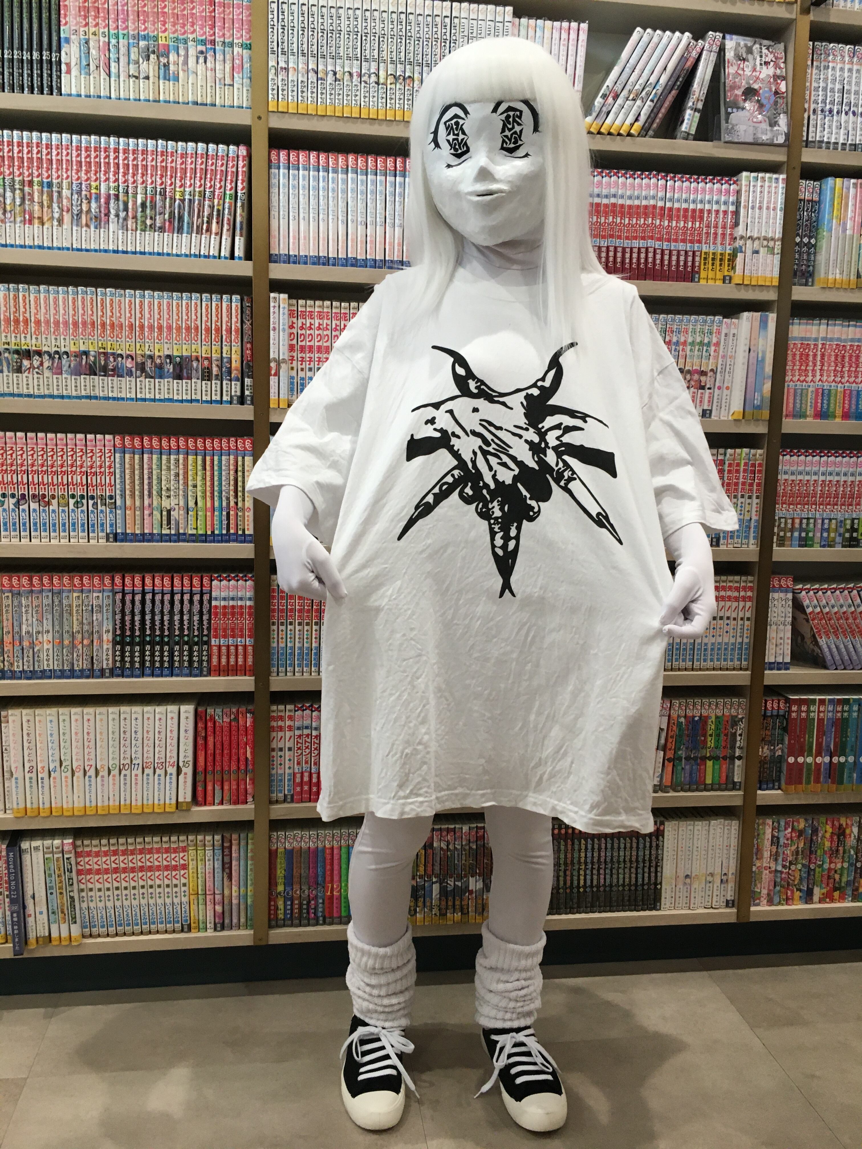 あくまてきヤベえT-SH WHT×BLK | ybyj69mimimi